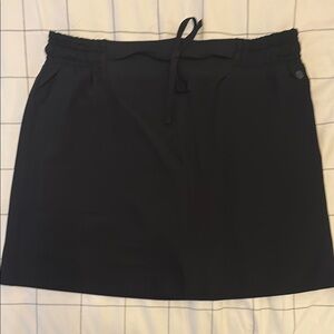 Apana Black A-Line Mini Skirt for Casual Wear